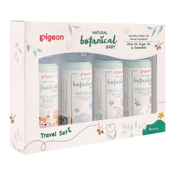Pigeon Natural Botanical Baby Olive Oil, Argan Oil & Chamomile Travel Set